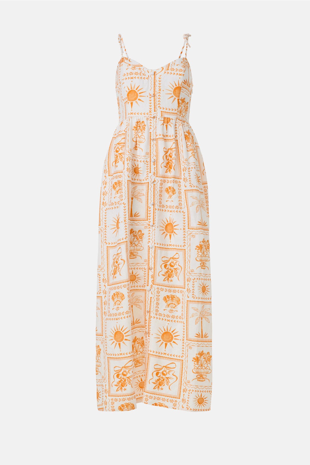 Tie Shoulder Midi Dress by Peter Som x RTR