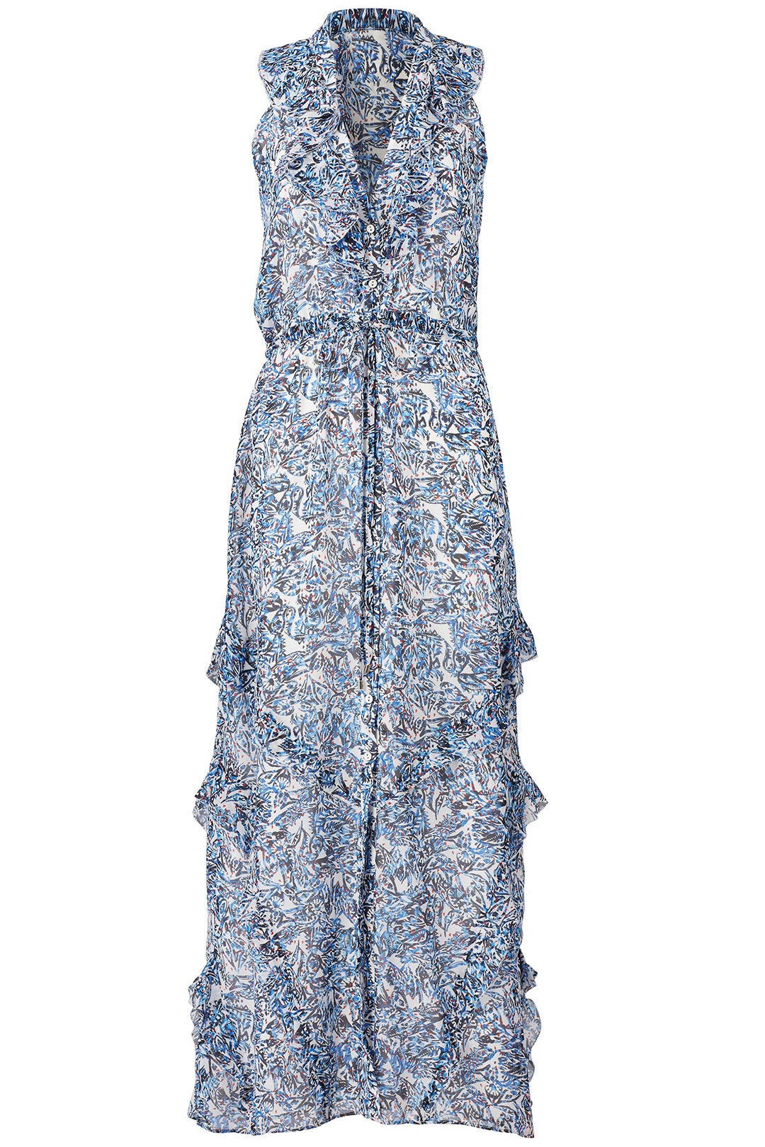 Blue Printed Lizzie Maxi Dress by SALONI