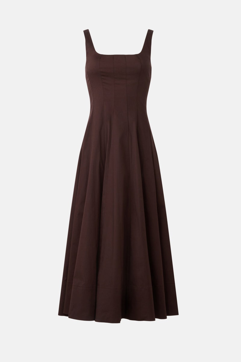 Brown Wells Dress by Staud - Photo 4