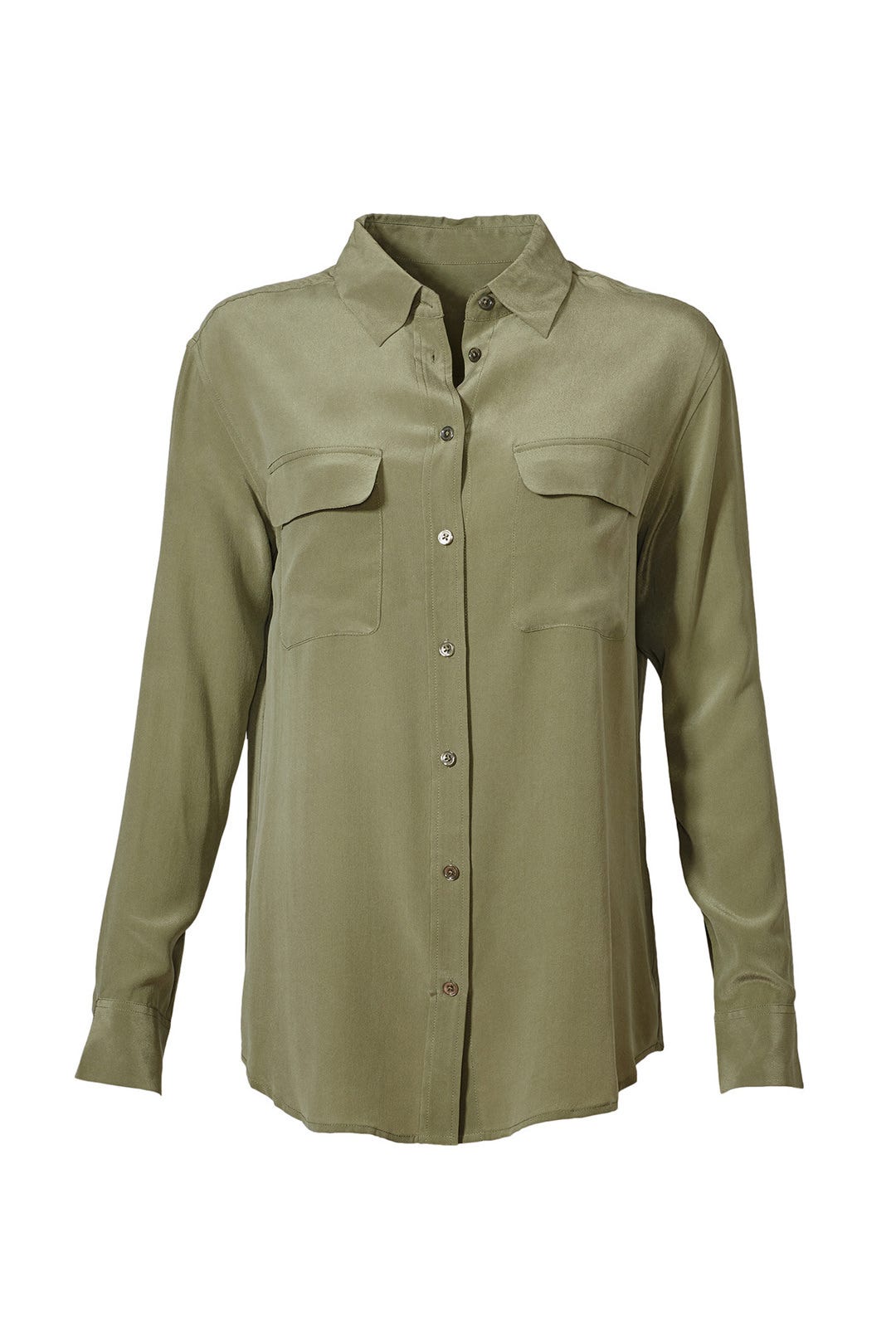 Green Signature Button Down by Equipment