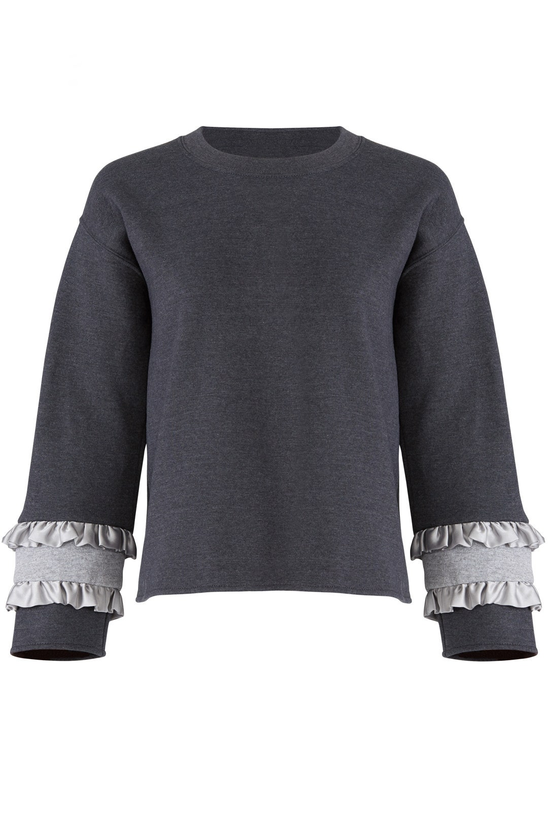 Grey Contrast Pullover by Harvey Faircloth 4