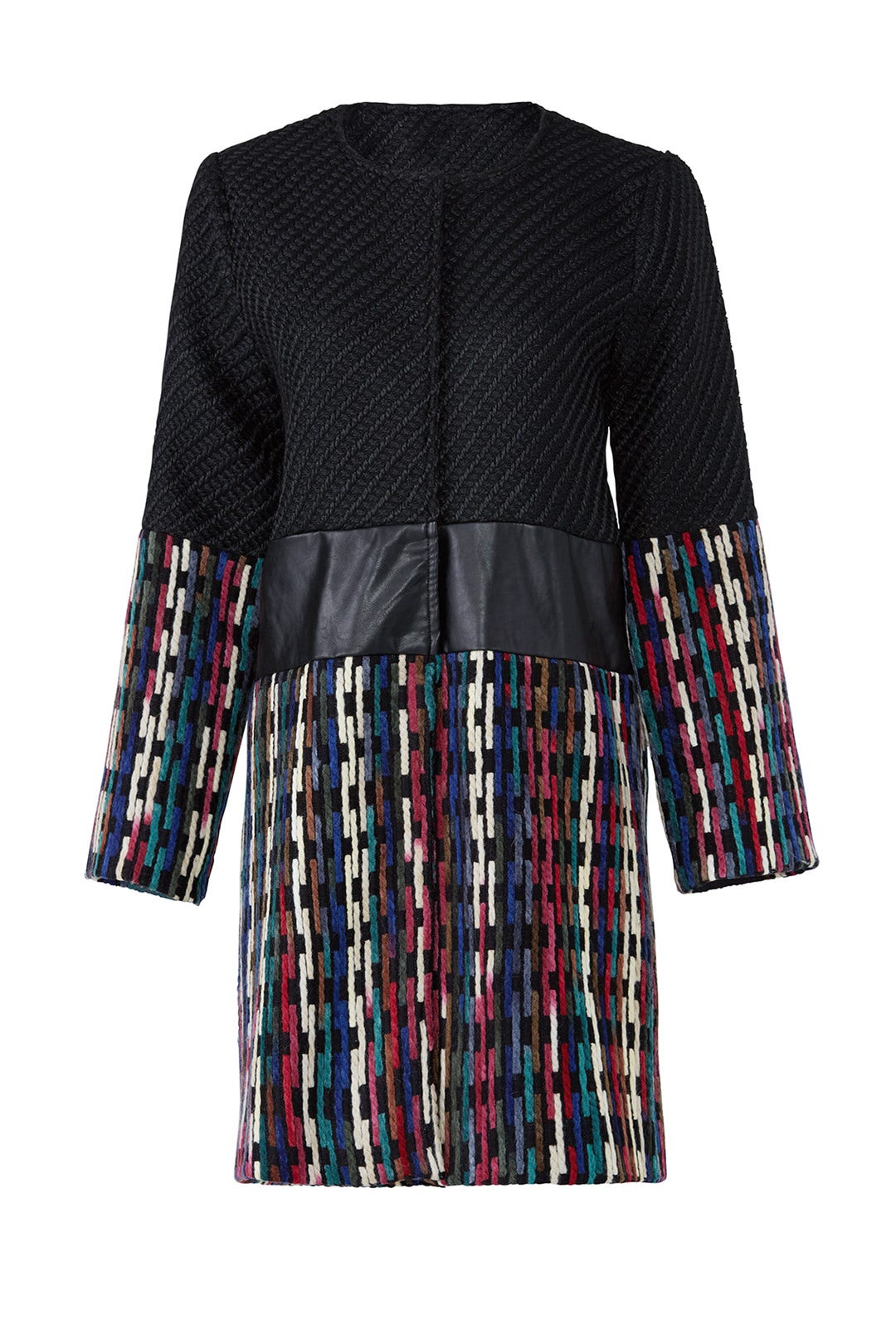 Twill Colorblock Coat by Lavand.