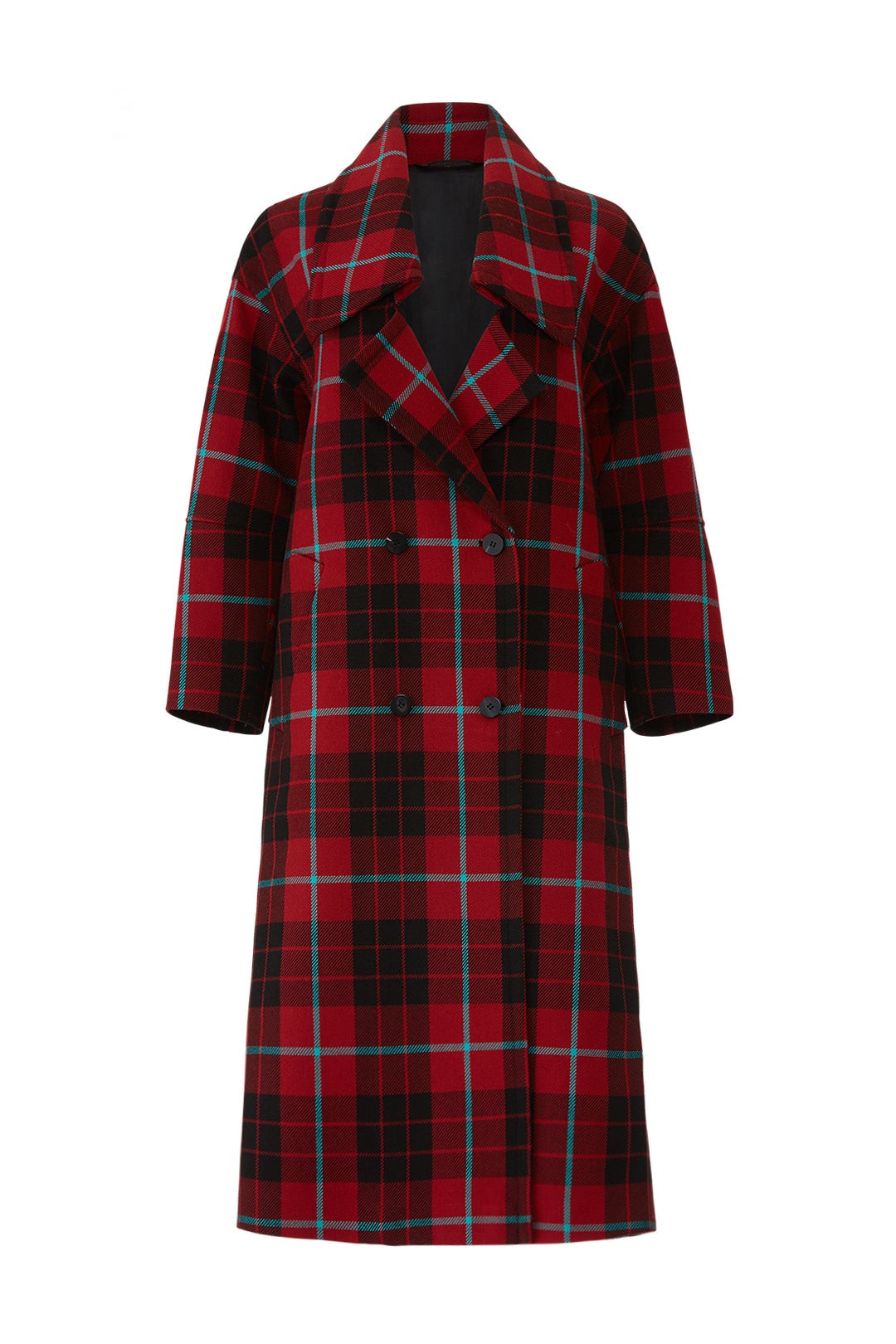 Plaid Tartan Coat by MARYLING