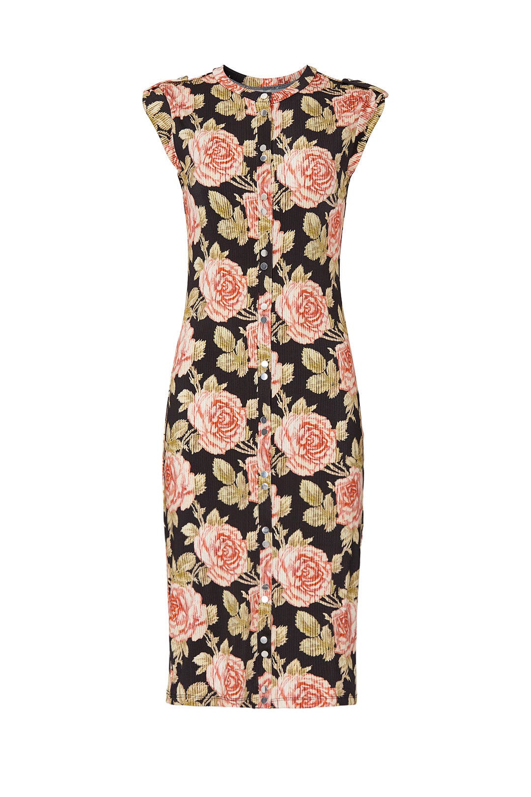 Floral Button Front Sheath by Rabanne 4