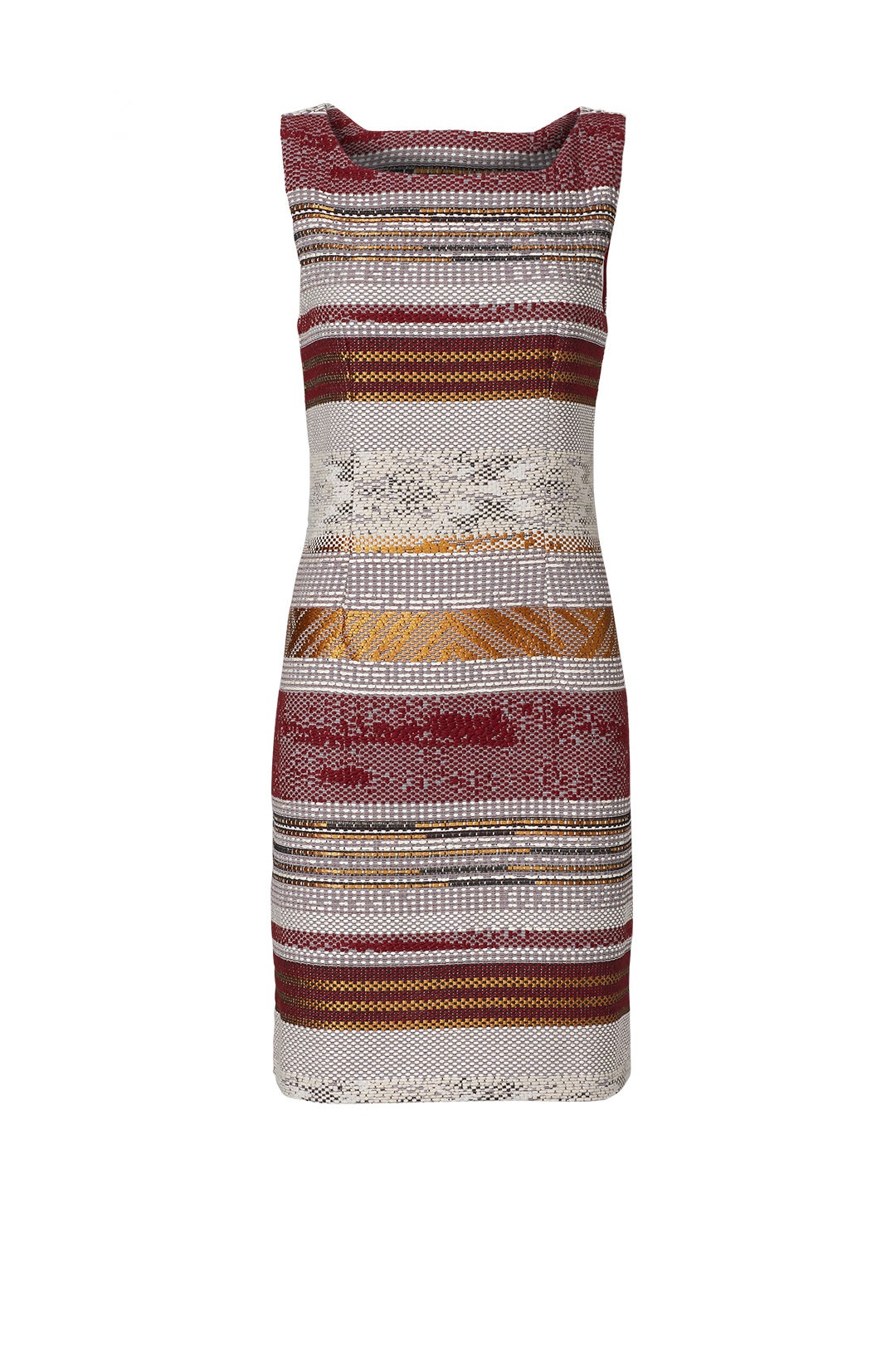 Striped Tweed Singapore Dress by Paper Crown