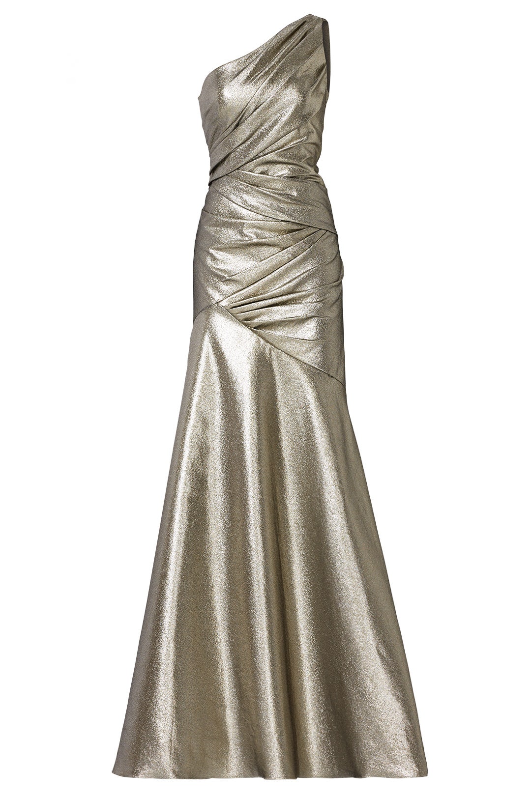 Liquid Silver Goddess Gown by Carmen Marc Valvo 3