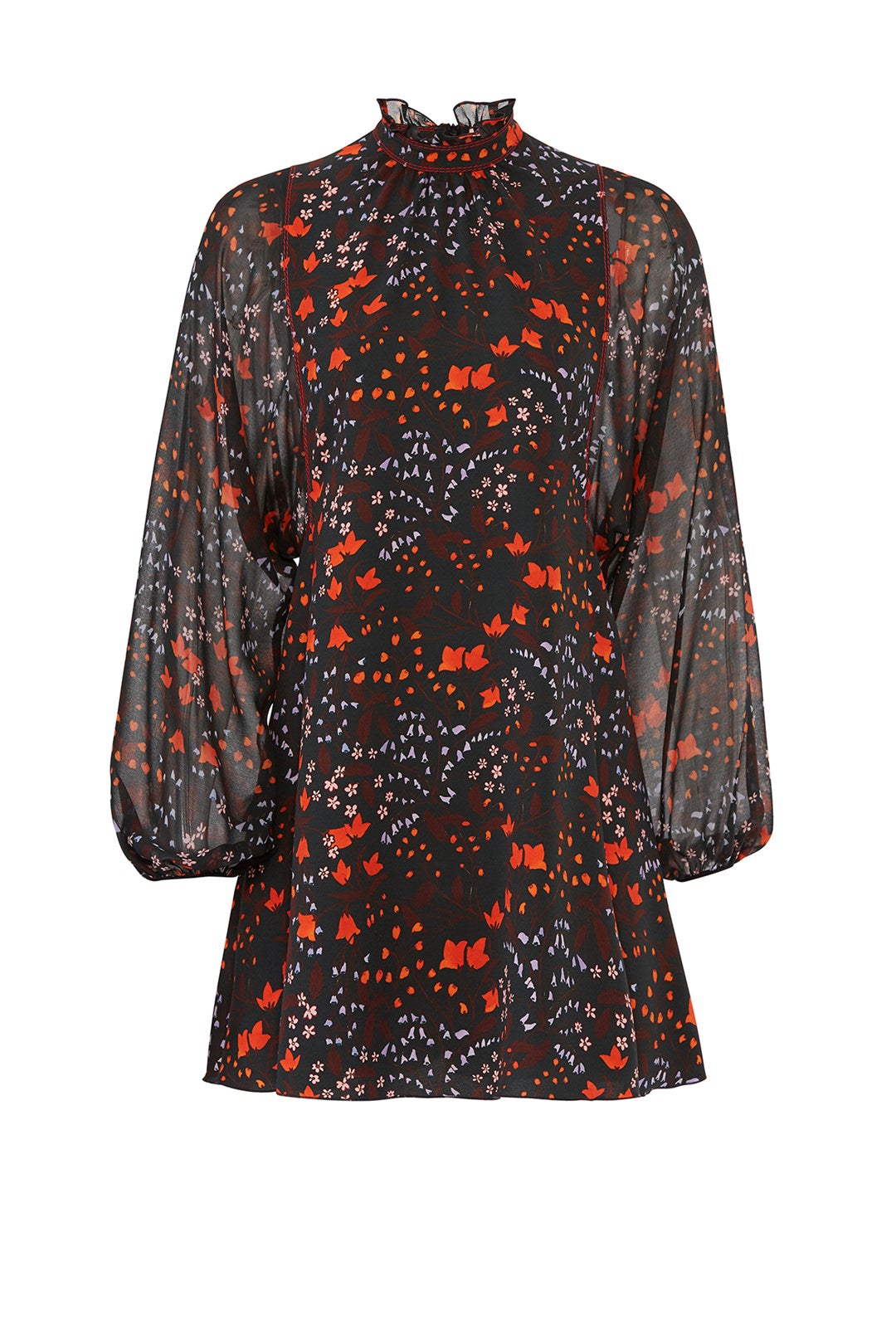 Floral Mock Neck Dress by Giamba