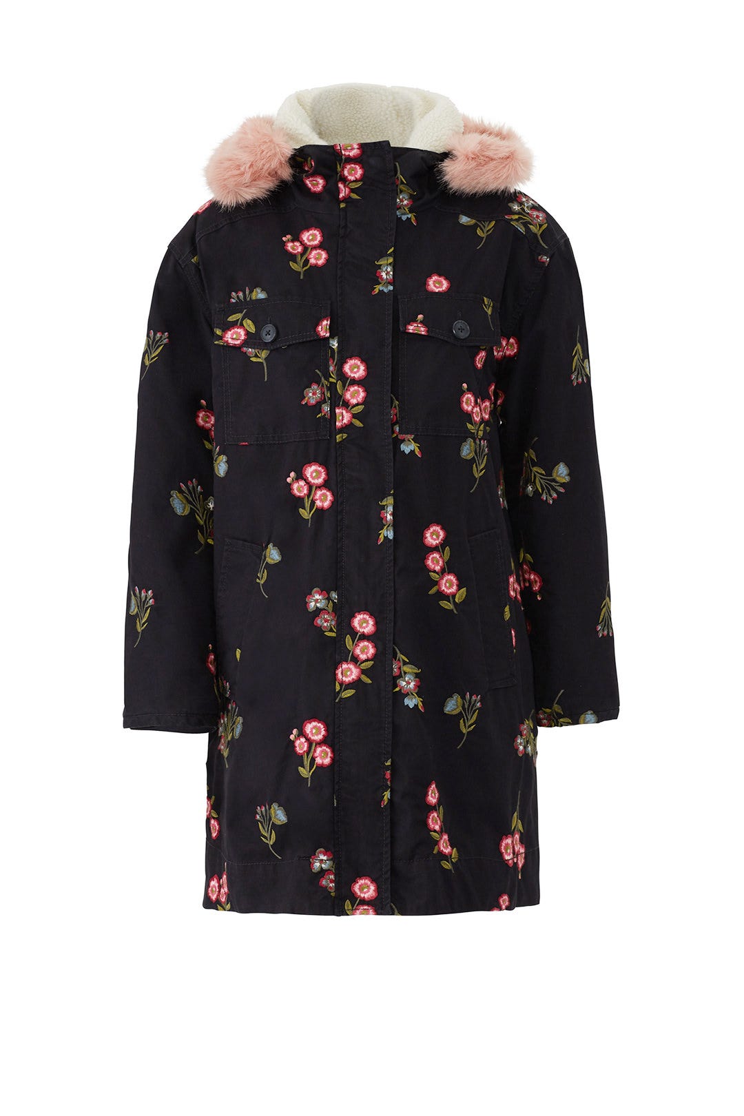Embroidered Twill Coat by kate spade new york 3