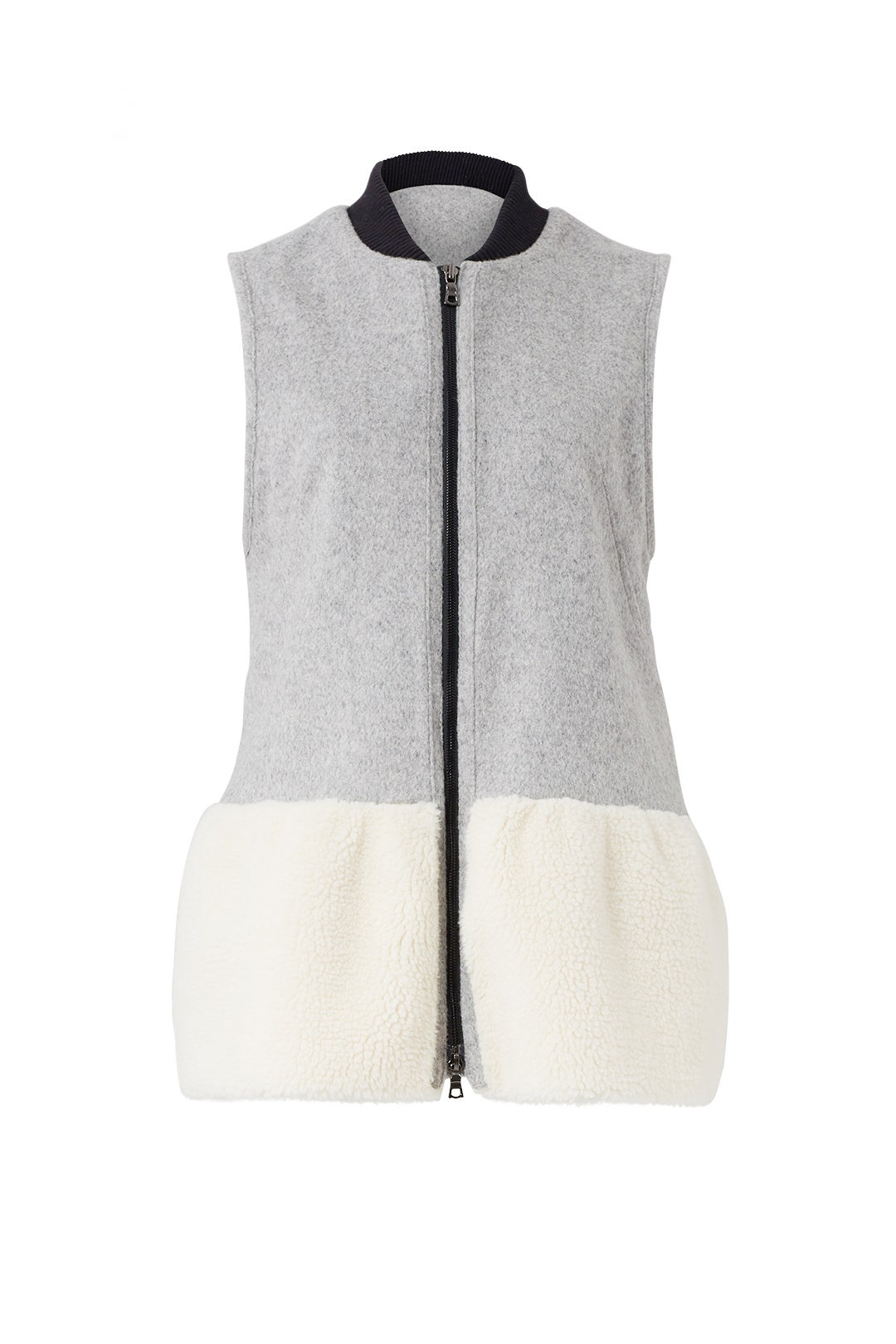 Grey Leslie Vest by Marissa Webb