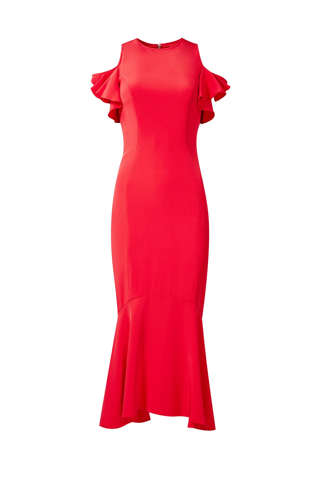 Geranium Ruffle Dress by Theia 3