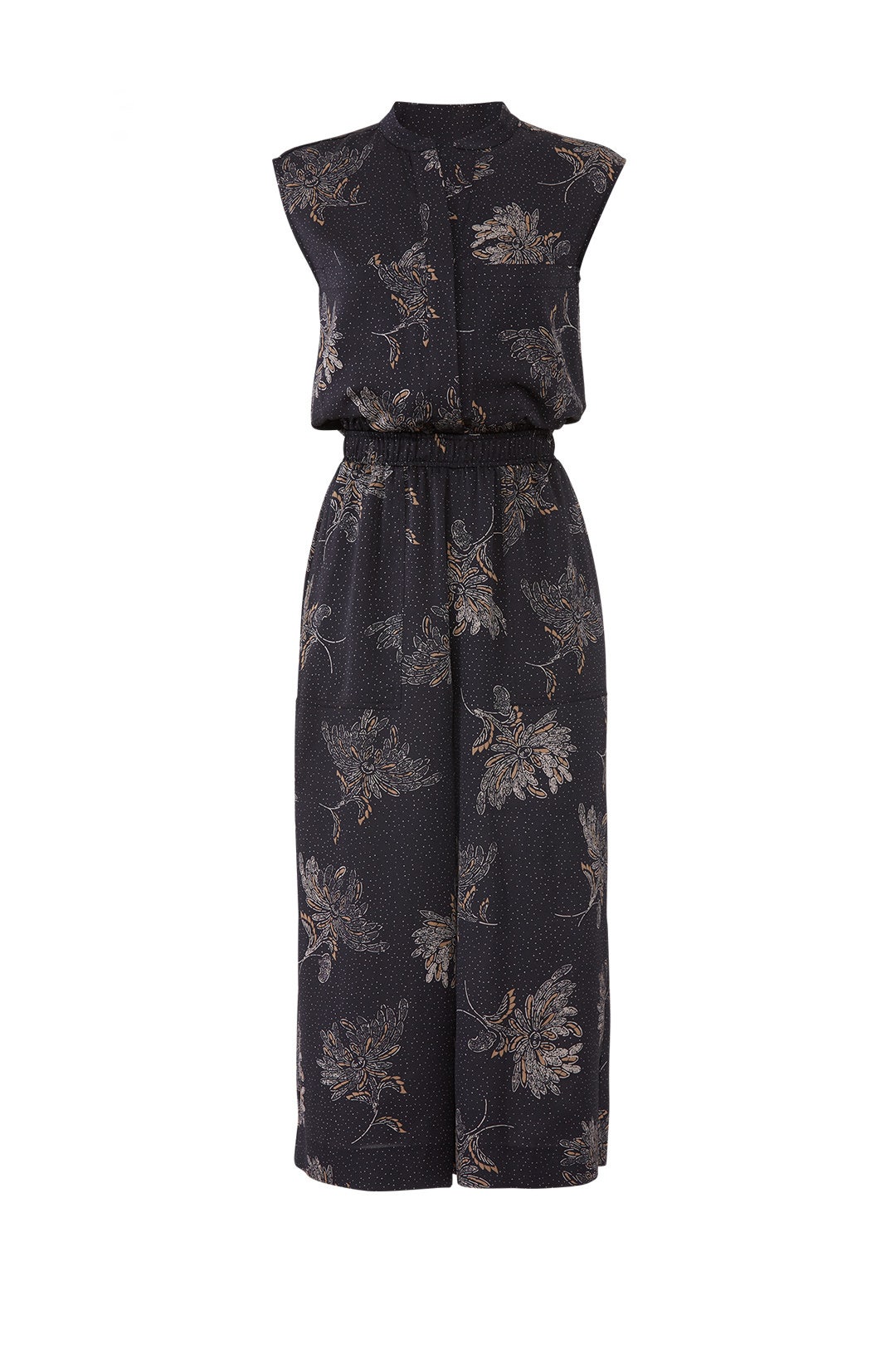 Woodblock Floral Jumpsuit by VINCE. 3