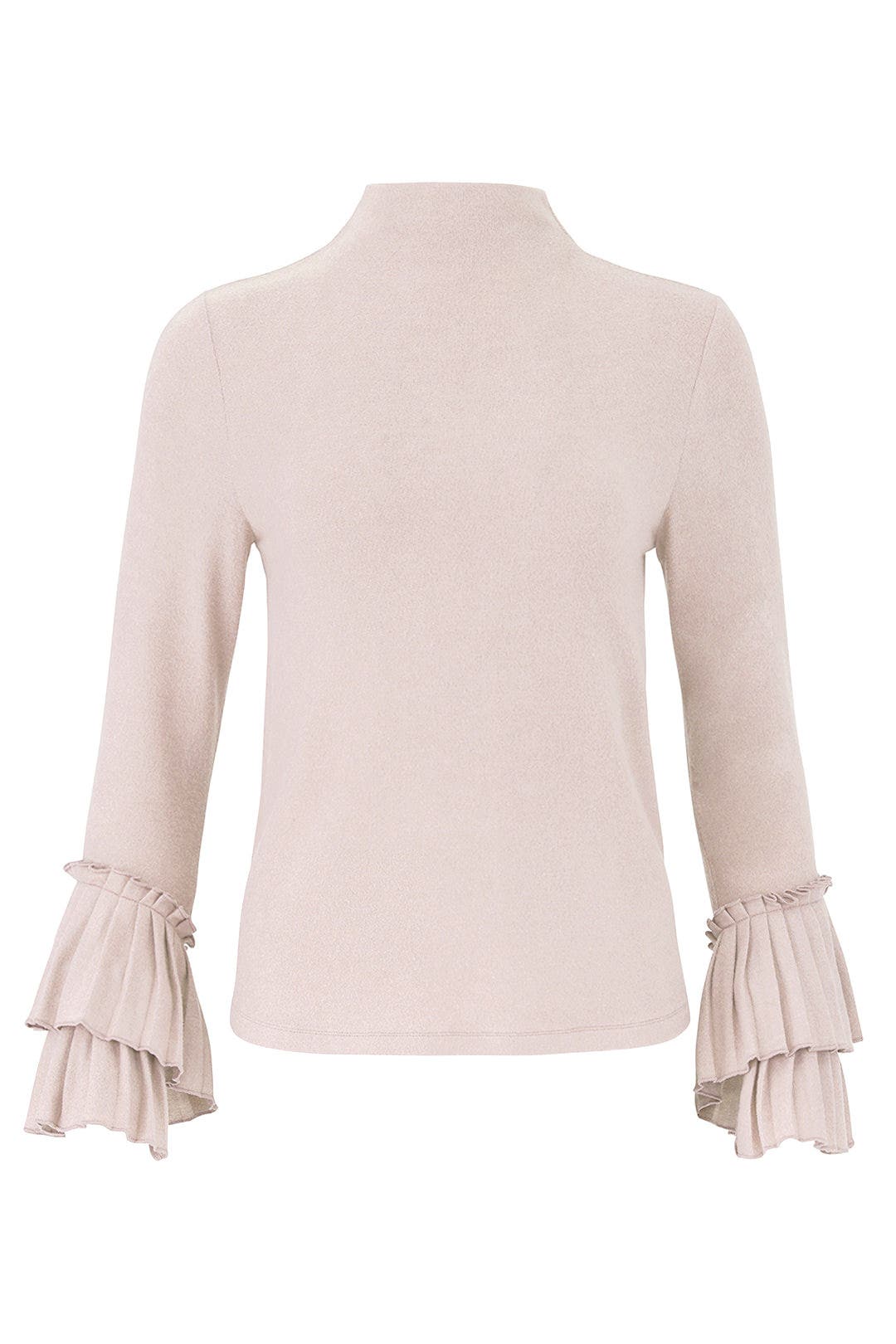 Linda Pleated Cuff Cozy Top by B Collection by Bobeau