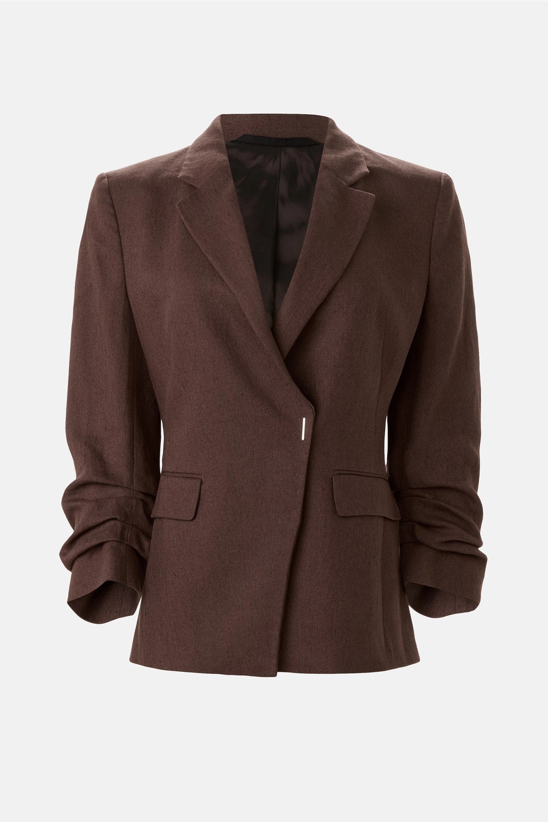 Ruched Sleeve Blazer by BOSS