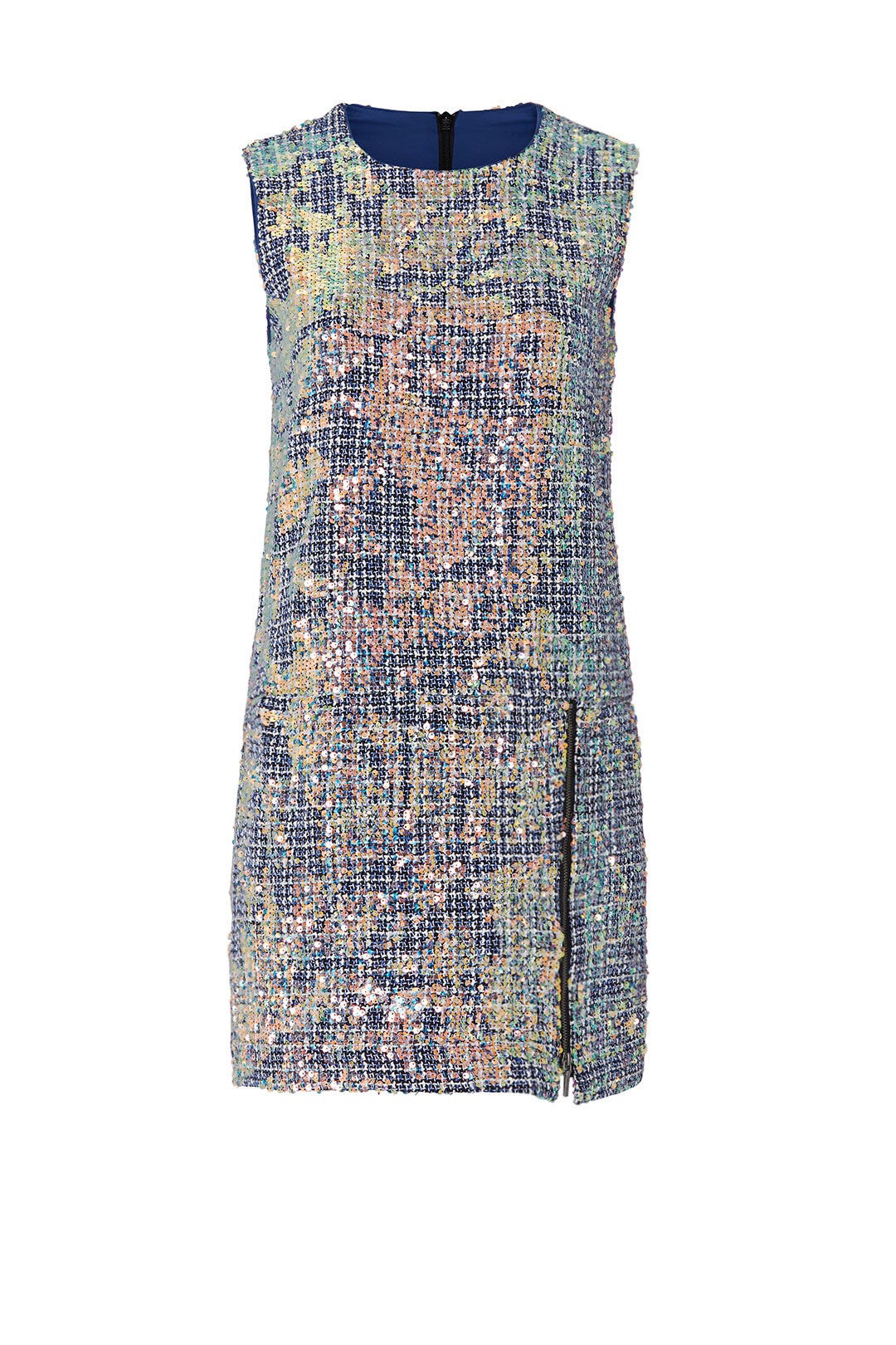 Sequin Tweed Shift Dress by Nicole Miller | Rent the Runway