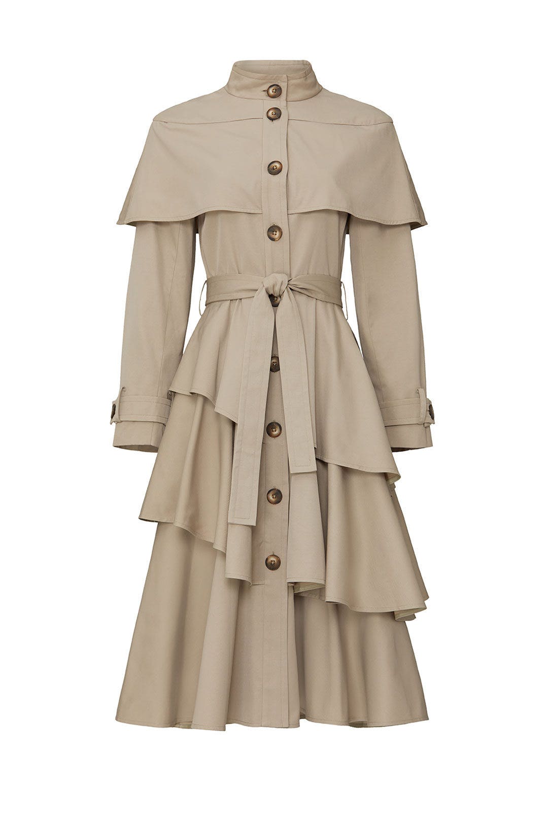 Marguerite Tiered Trench Coat by Osman 4