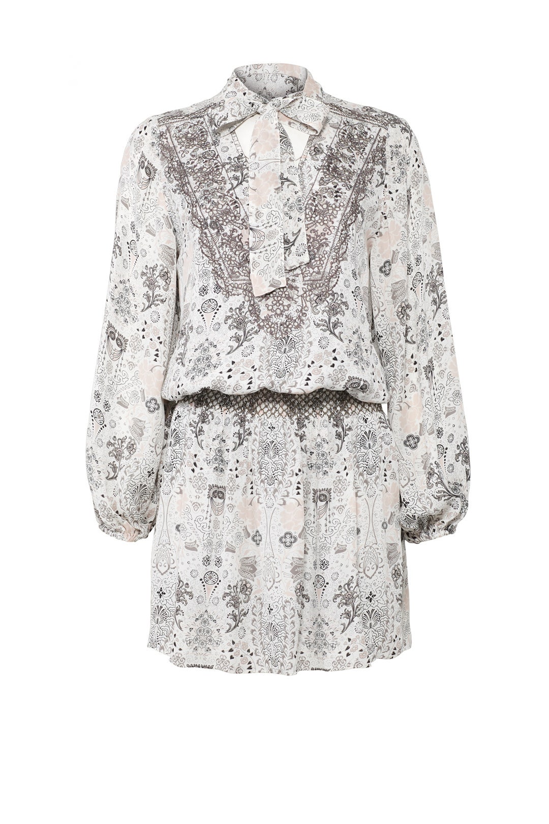 Ivory Printed Silvia Dress by Parker