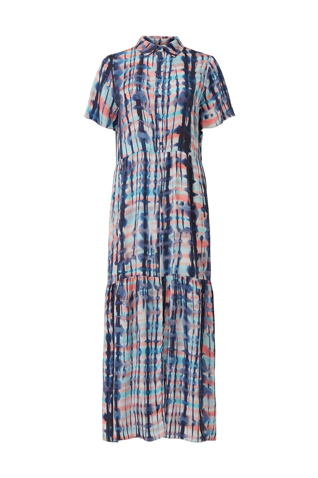 Short Sleeve Tie Dye Maxi by sita murt