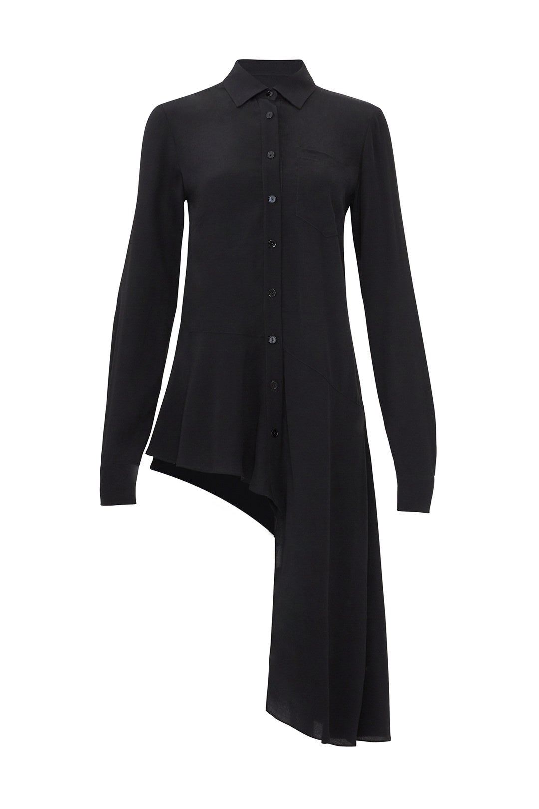 Black Asymmetric Shirt by Nanette Lepore 3