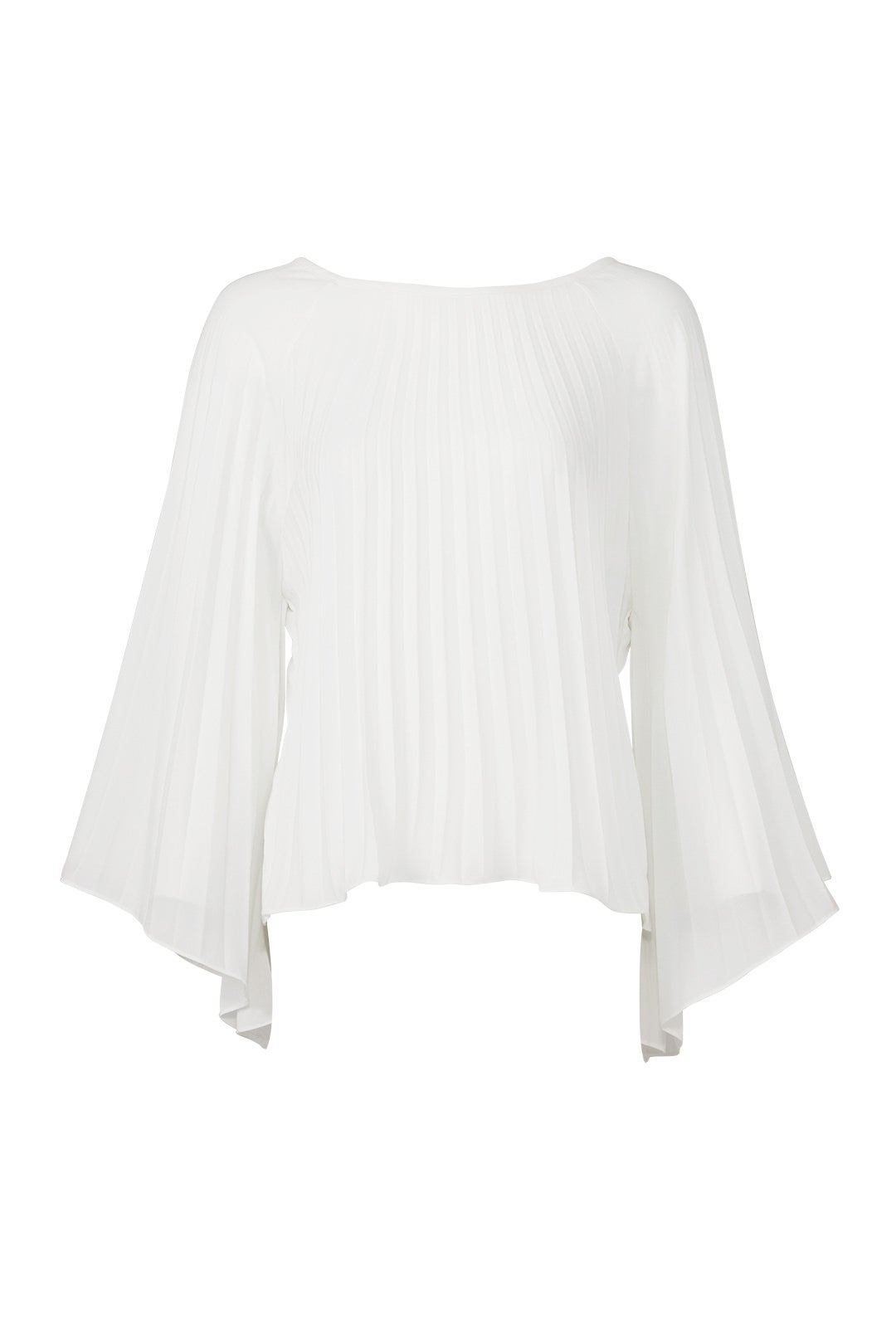 Ivory Pleated Top by Nicole Miller