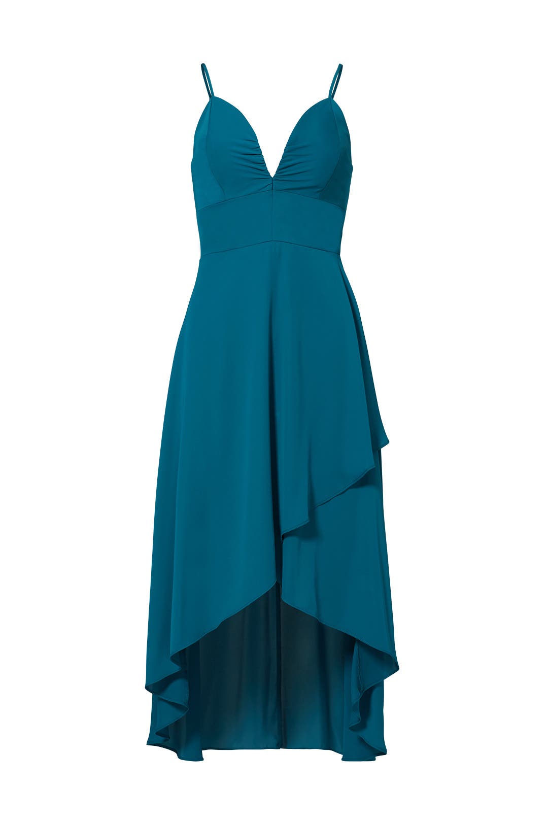 Teal High-Low Party Suit