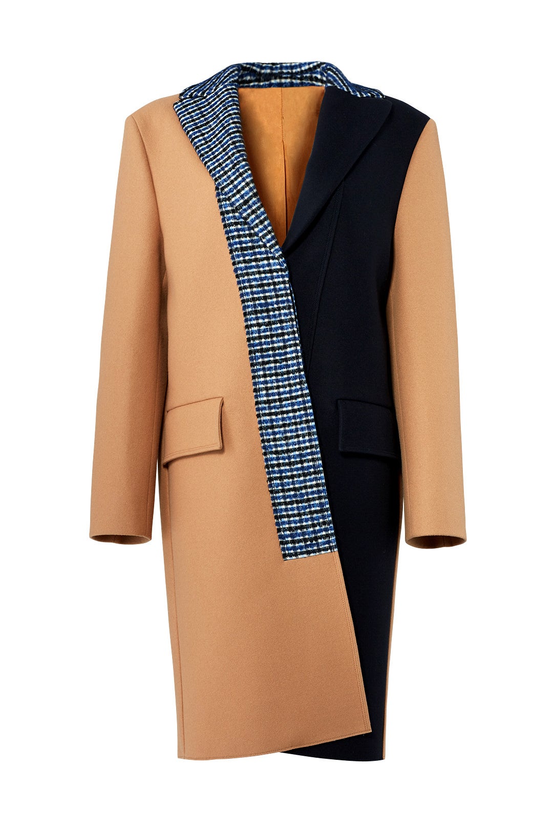 Check Printed Coat by Cedric Charlier 3