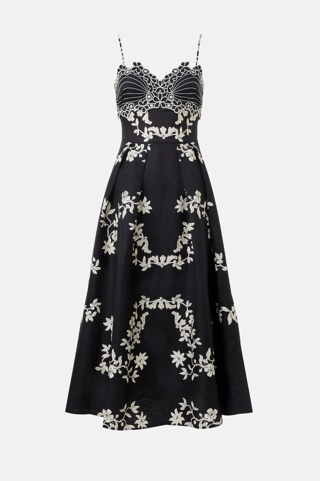 Rachy Fleur Embroidered Midi Dress by Claudie Pierlot