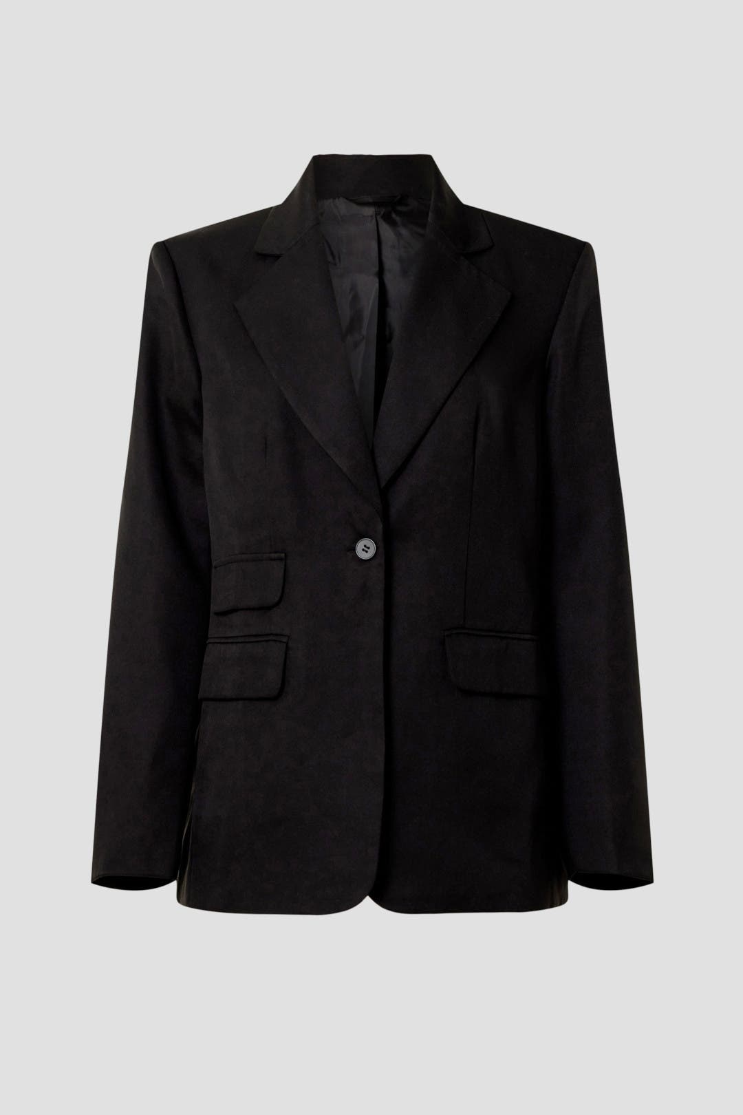 ★LOW CLASSIC★ OVERSIZED 3BUTTON WOOL BLAZERBLACK LC251JK01 Black Classic Blazer by Great Jones | Rent the Runway