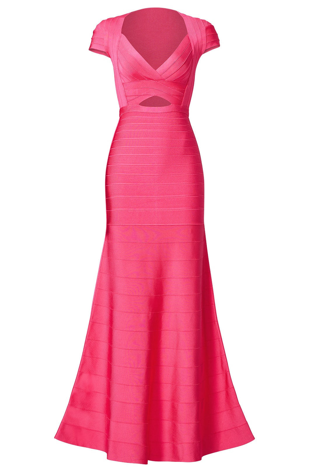 Pink Diamond Cutout Gown by Hervé Léger 3
