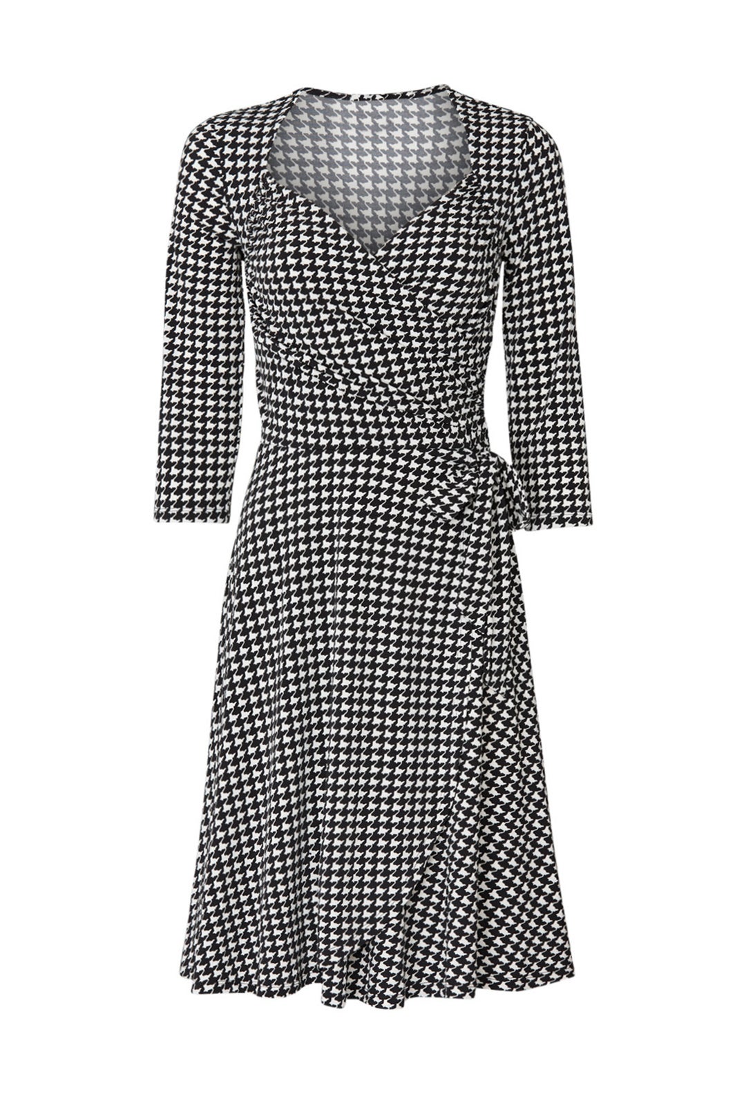 Printed Sweetheart Wrap Dress by Leota