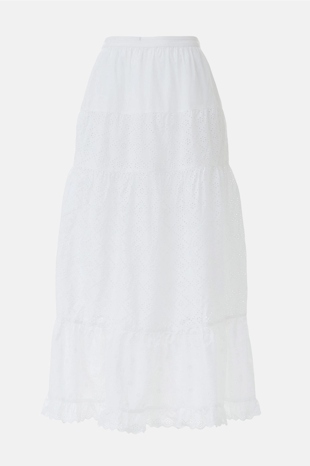 Tiered Eyelet Maxi Skirt by Area Stars