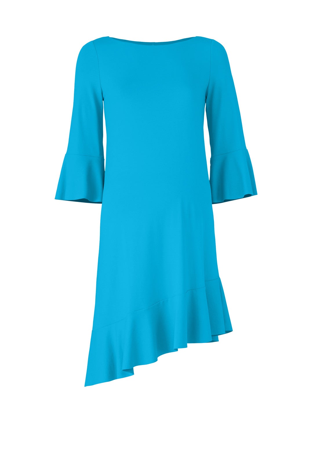 Blue Ruffle Maternity Dress by Susana Monaco