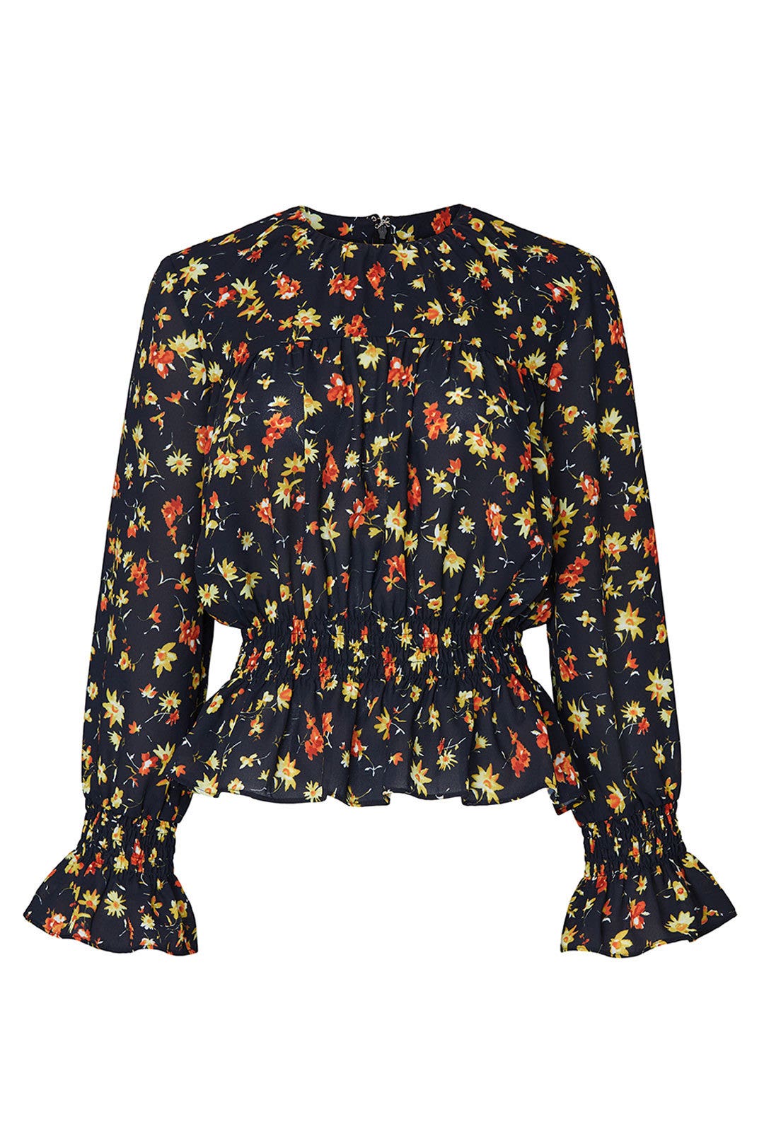 Watercolor Floral Peasant Top by Victor Alfaro x RTR