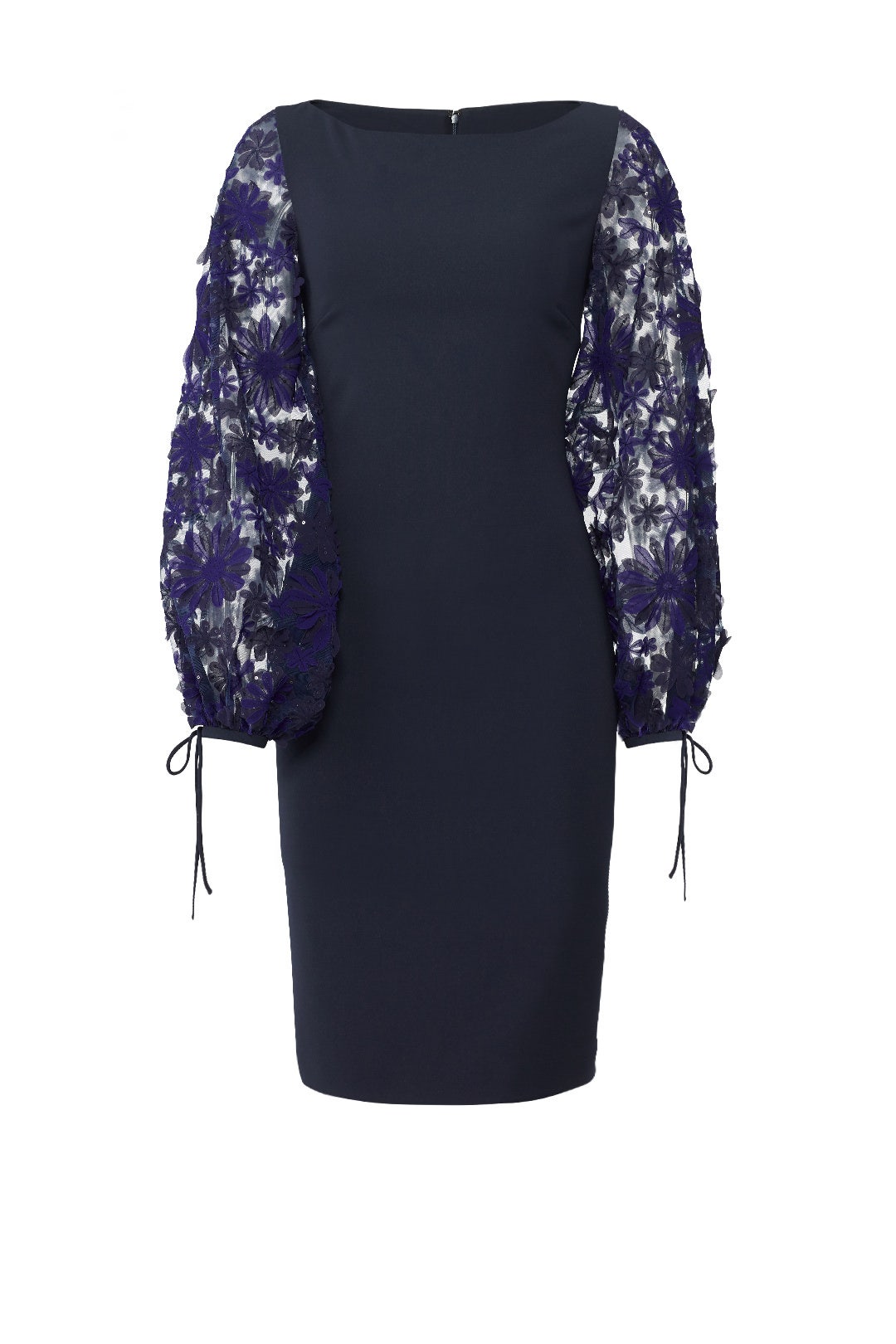 Embroidered Sleeve Dress by Badgley Mischka 3