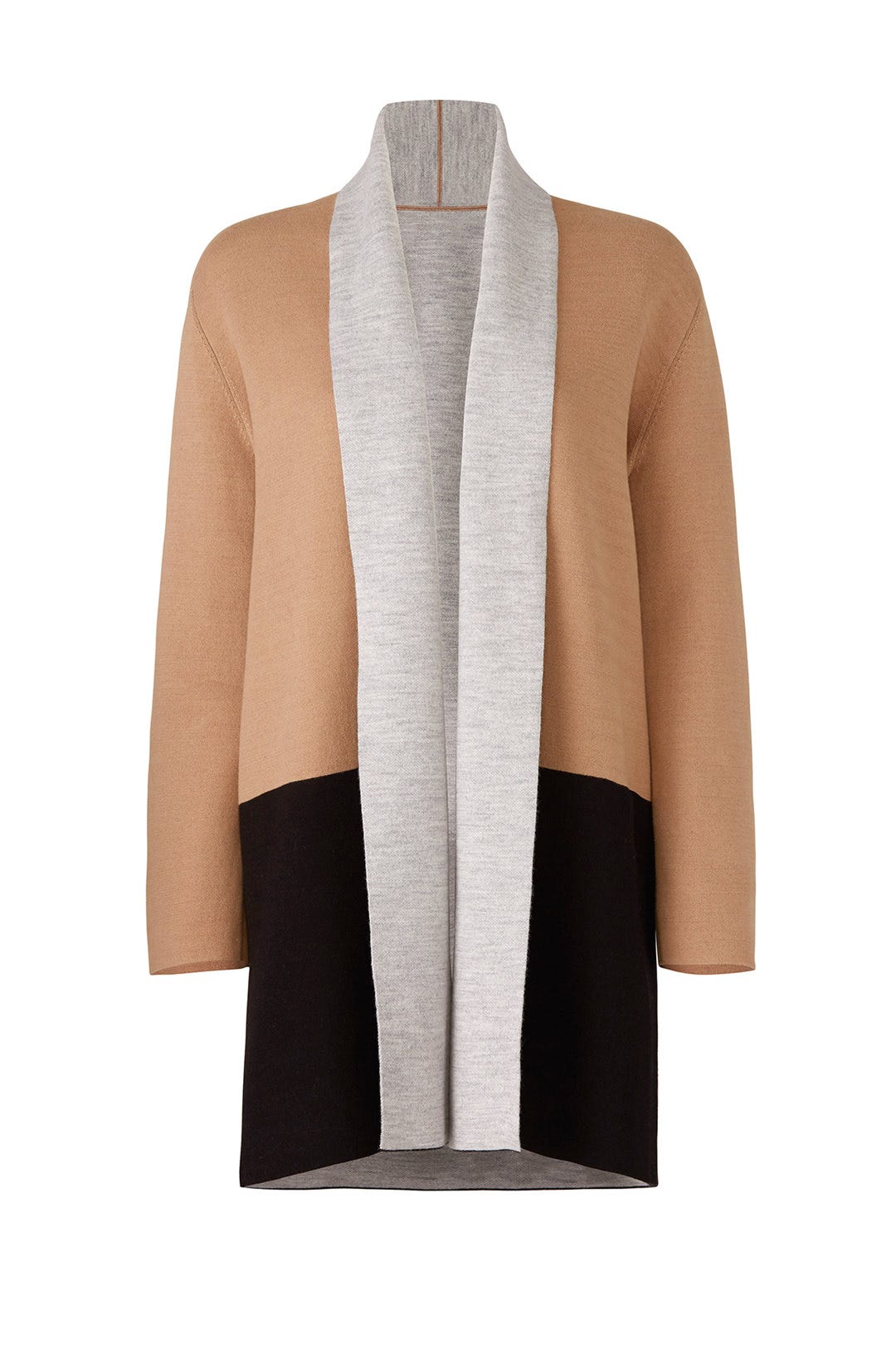 Camel Romare Shawl Coat by DREYDEN