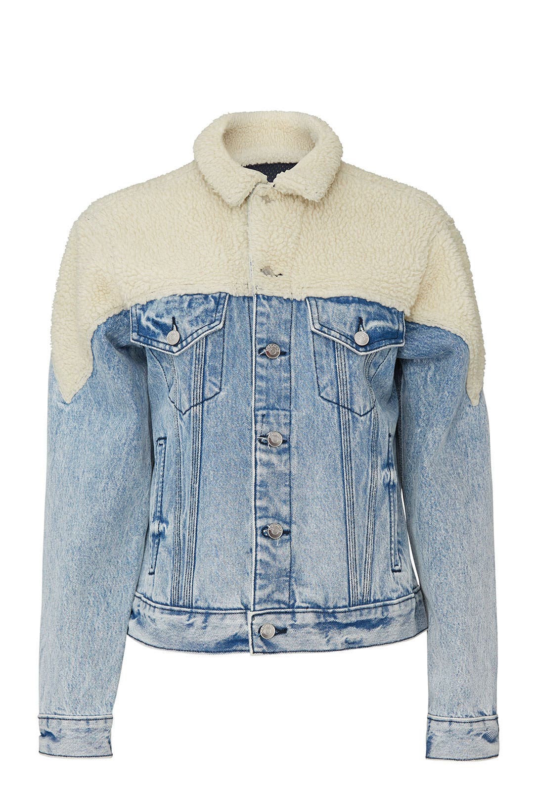 Sherpa Denim Jacket by Jordache for $55 | Rent the Runway