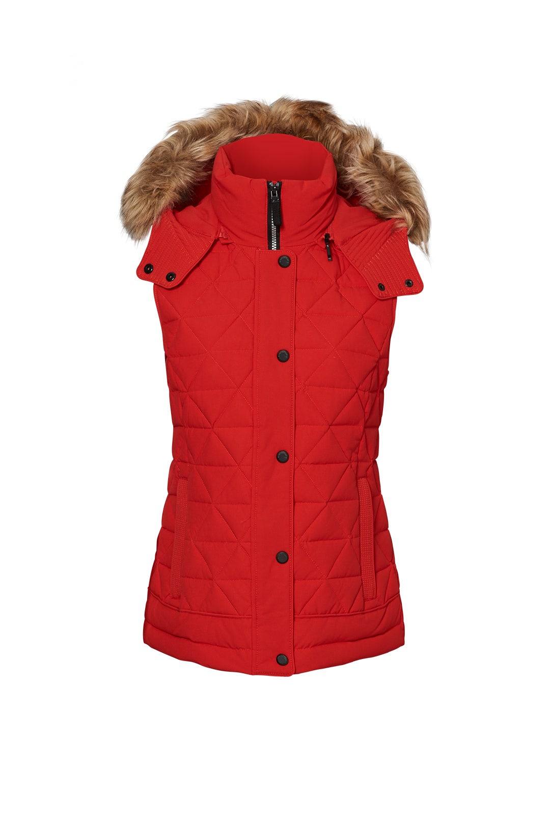 Thea Red Puffer Vest by Marc New York 3