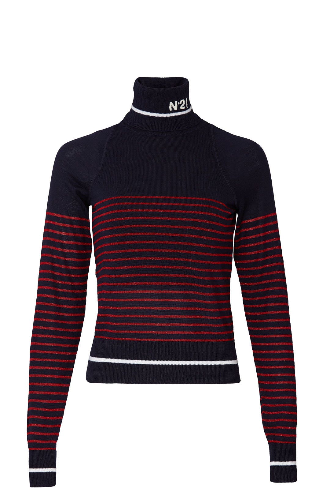 Knit Logo Turtleneck by No. 21