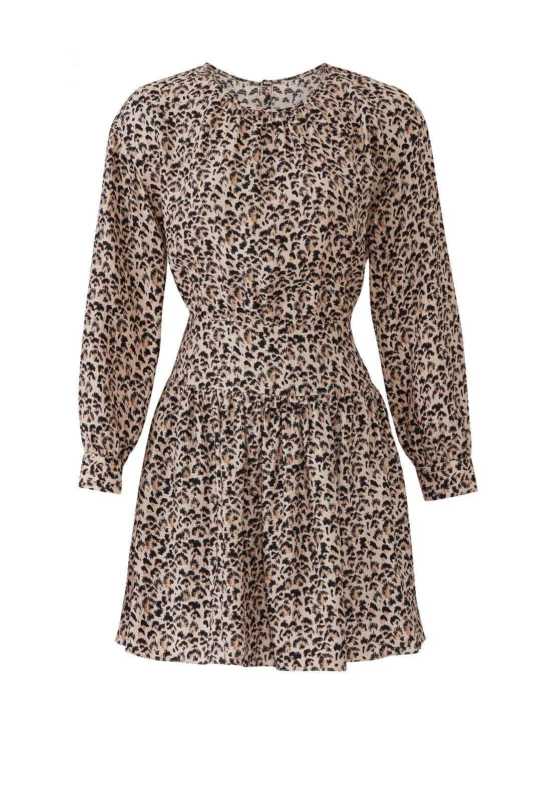 Long Sleeve Leopard Dress by Rebecca Taylor NYC