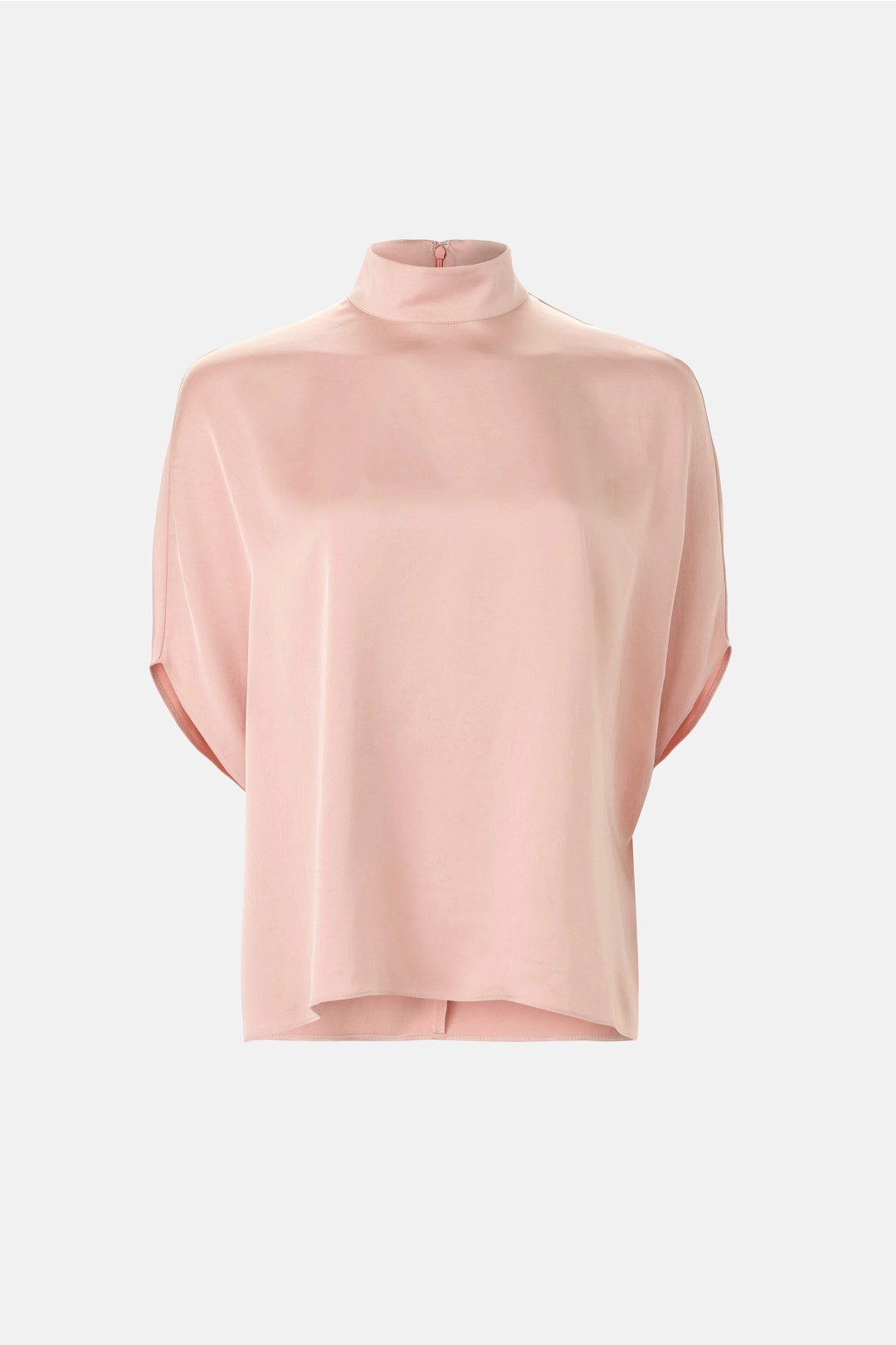 Satin Collared Cape Top by LAPOINTE