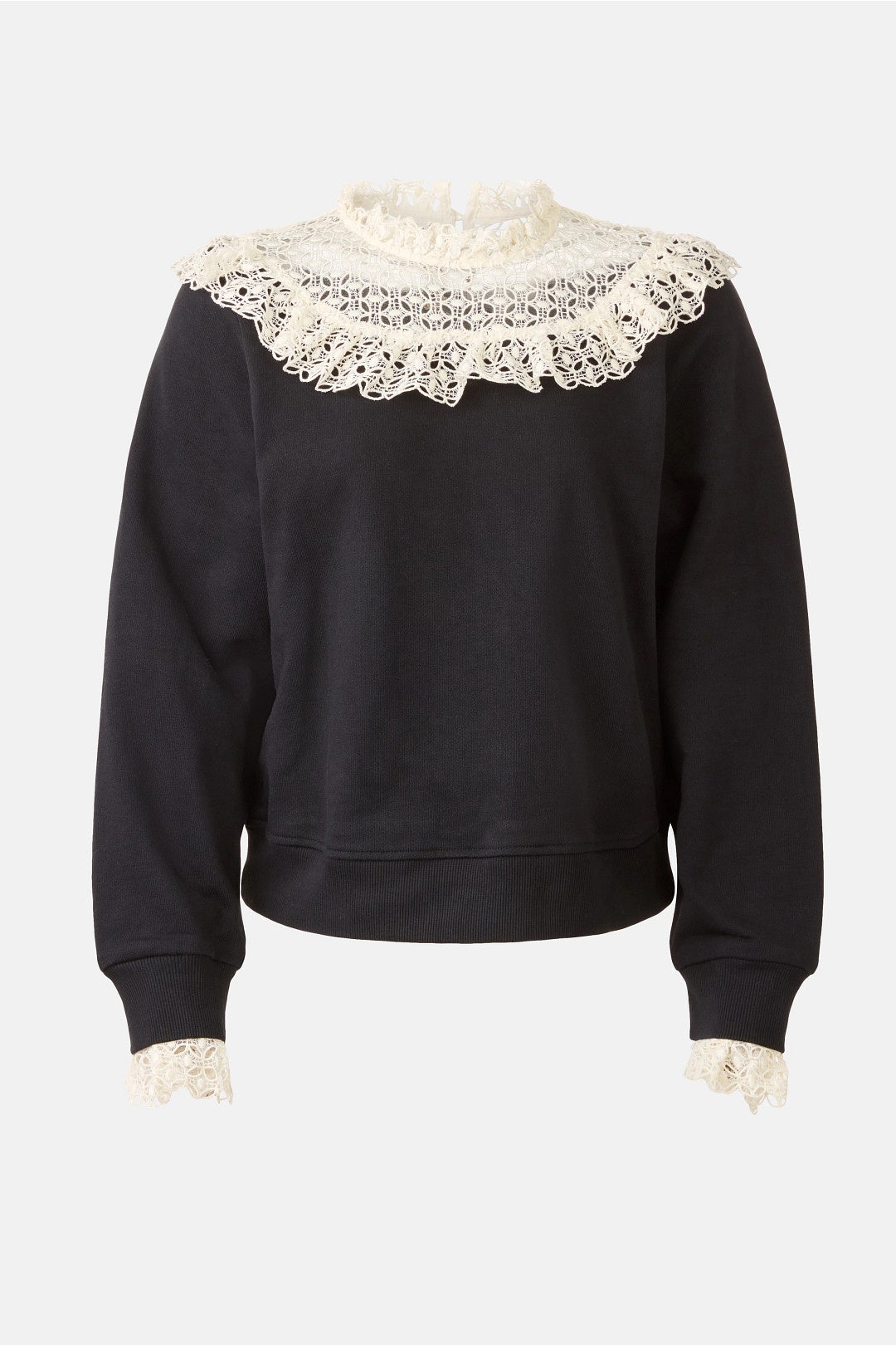 Laced Collared Sweatshirt by Sea NY x RTR 4