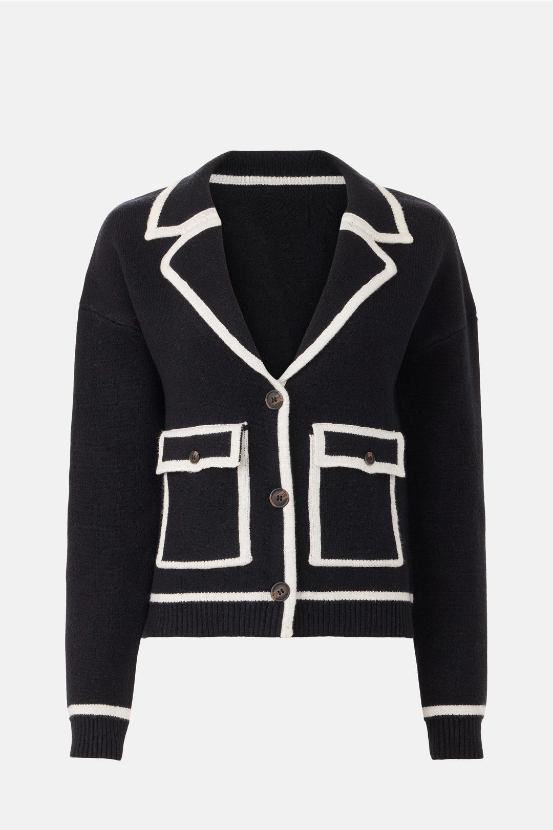 Astrid Piped Sweater Jacket by Central Park West 4