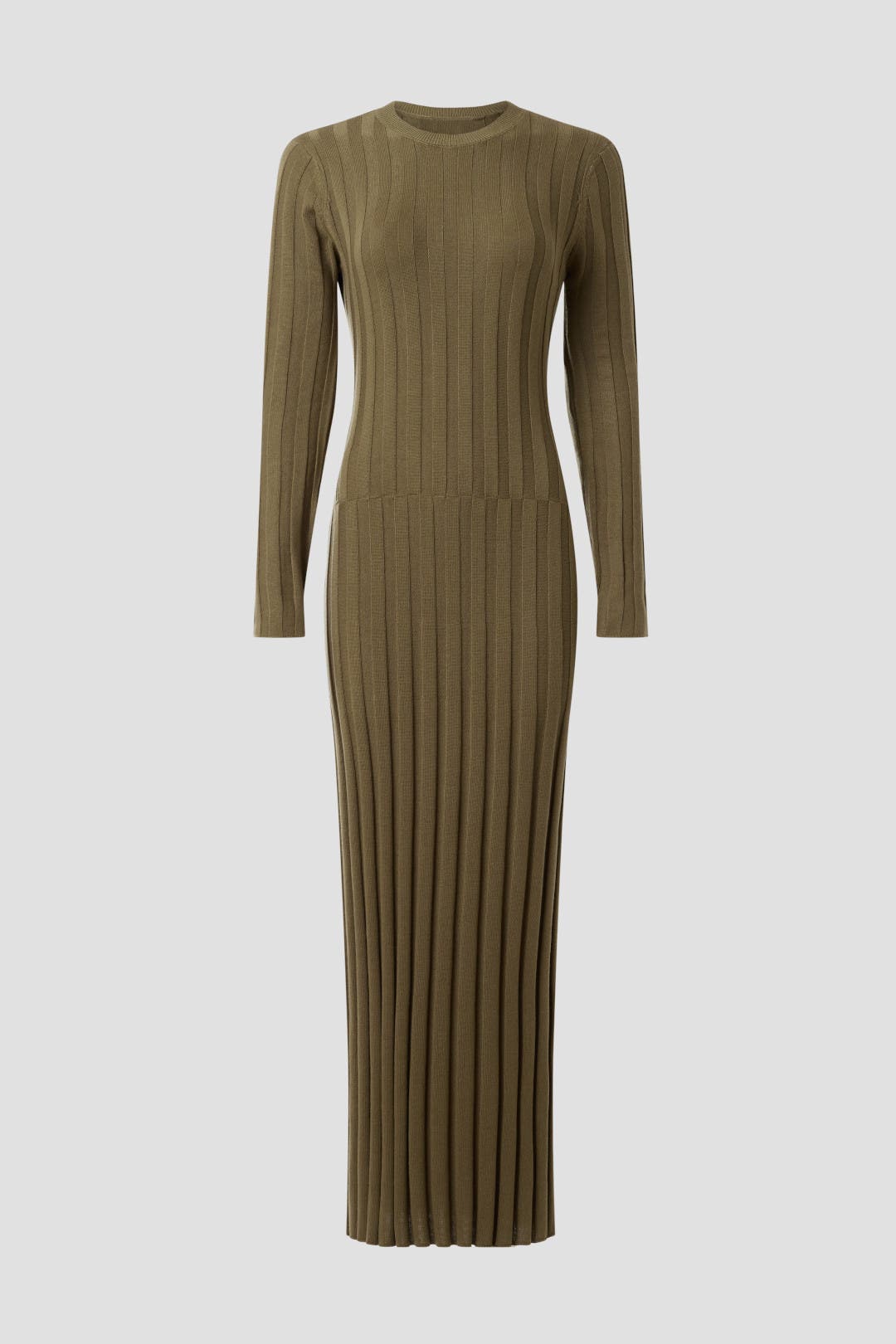 Green Ribbed Knit Dress by Great Jones | Rent the Runway