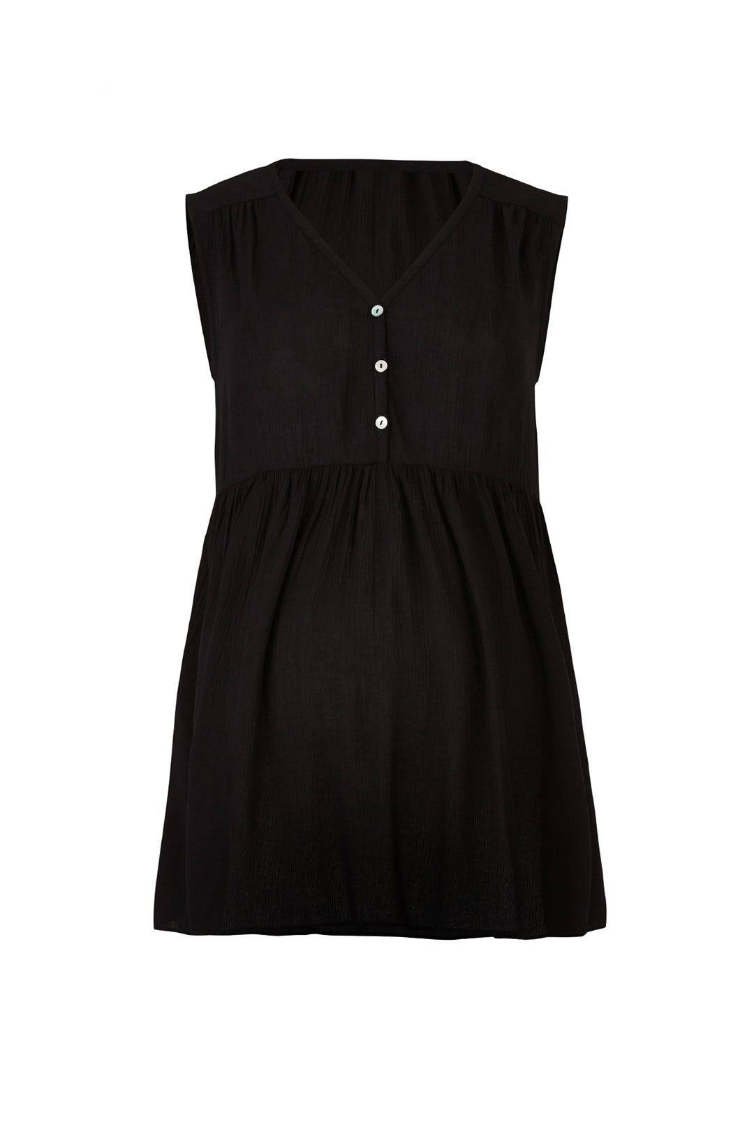 Black Crinkle Maternity Top by Ingrid & Isabel 3