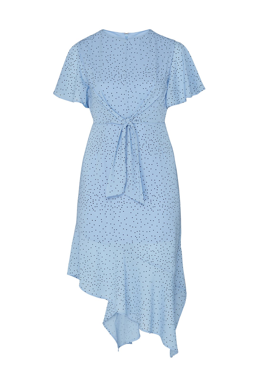 Polka Dot Tie Front Dress by LOST INK 3