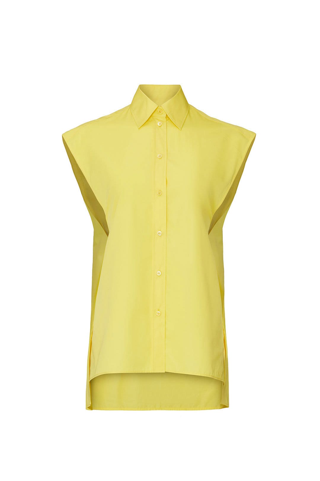 Yellow Button Down Top by Nina Ricci