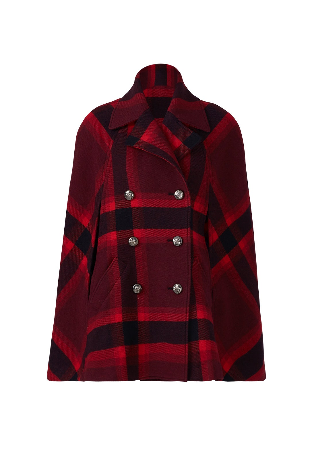 Red Plaid Lincoln Cape by Parker 3