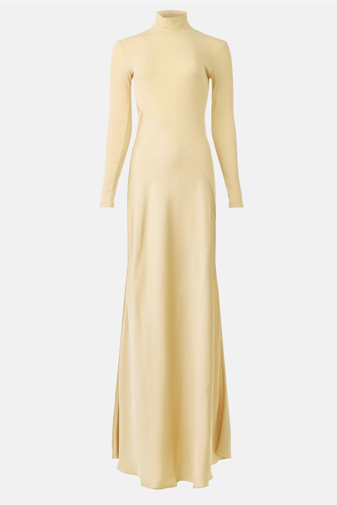 Off-White Bias Turtleneck Combo Gown by Rosetta Getty 4