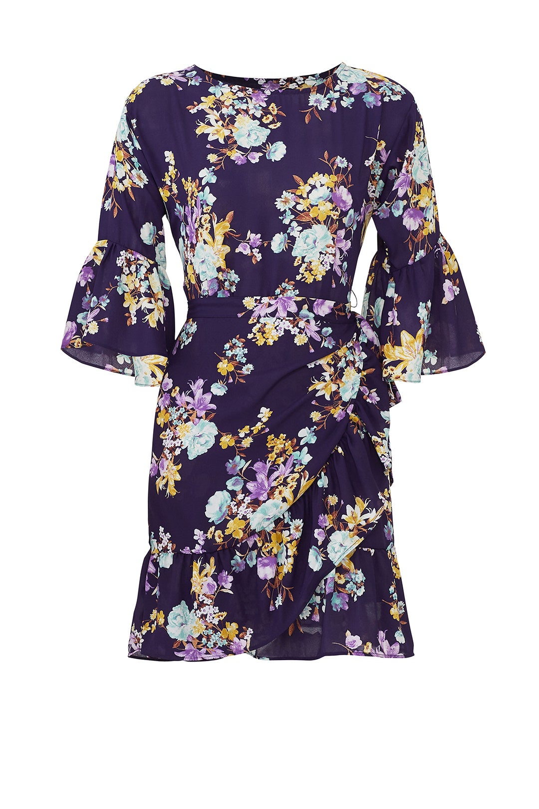 Astrid Floral Apron Wrap Dress by B Collection by Bobeau 3