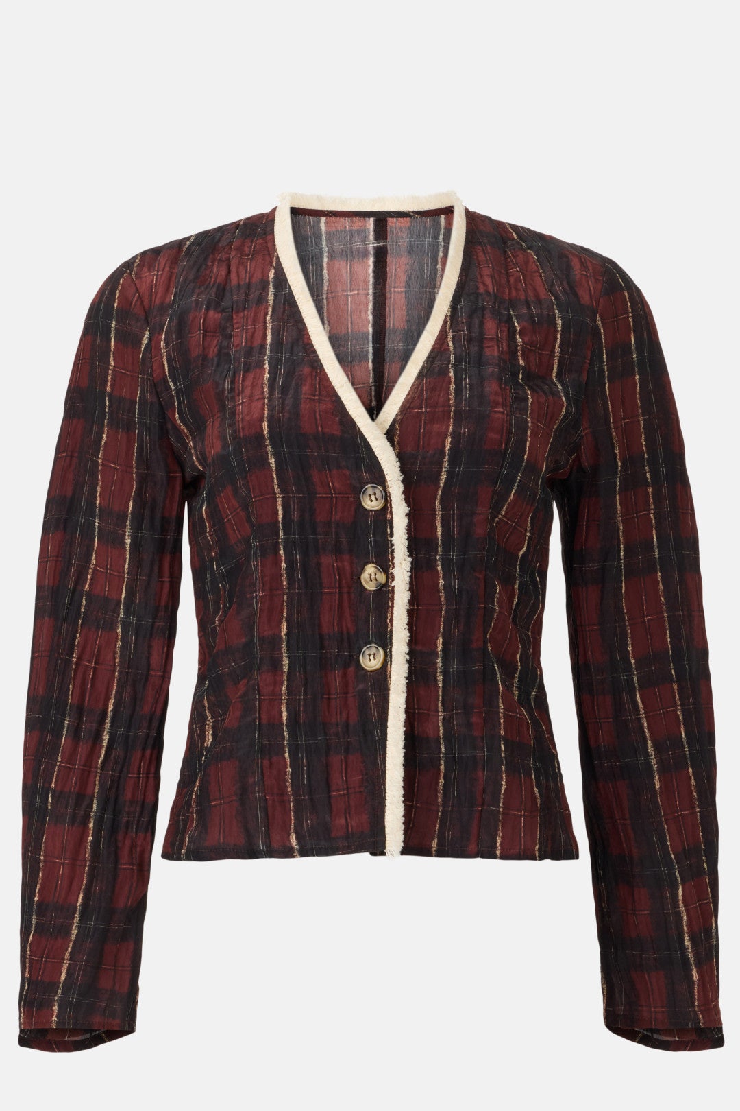 Millea Plaid Crossover Blouse by Baum und Pferdgarten 4