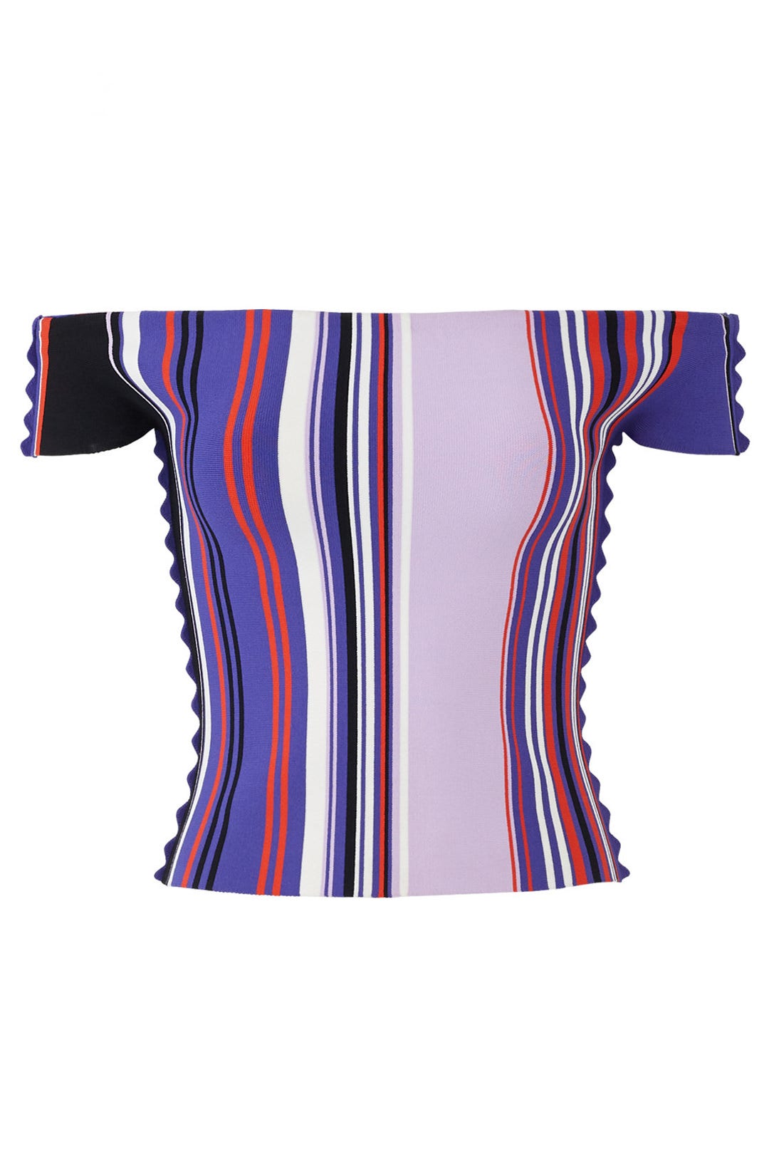 Stripe Off The Shoulder Top by Opening Ceremony